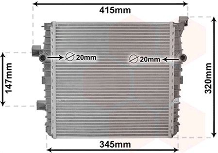 Chladič motora VAN WEZEL 58012718 VAN WEZEL 58012718: Chladič motora Porsche CAYENNE 2011
