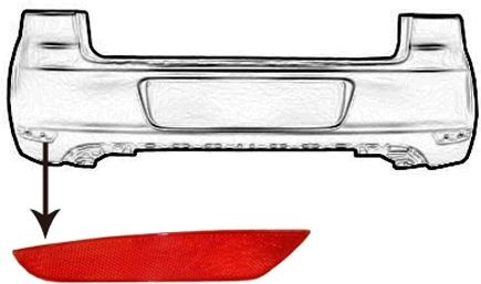 VAN WEZEL Reflektor 5863939 VAN WEZEL 5863939 Bagrefleks VW Caddy 3 billig