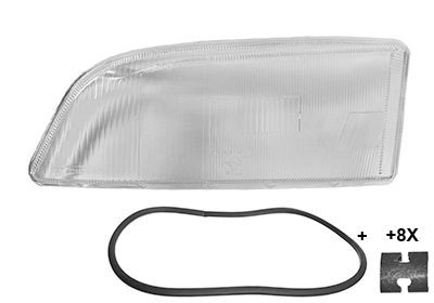 VAN WEZEL Lygteglas, forlygte 5950977 VAN WEZEL 5950977 originale Volvo C30 533 Forlygteglas hvad koster
