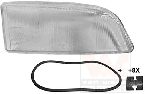 VAN WEZEL Koplampglas 5950978 Alfa Romeo GTV Koplampglas VAN WEZEL 5950978