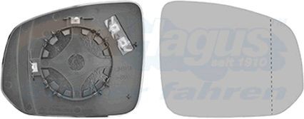 VAN WEZEL Spiegelglas, buitenspiegel 5999838 5999838 Buitenspiegelglas VOLVO V40 Hatchback VAN WEZEL