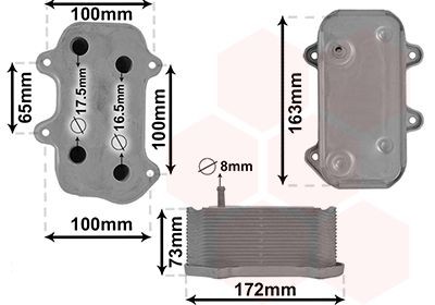 VAN WEZEL Õliradiaator, mootoriõli 74013701 VAN WEZEL 74013701 Õlijahuti Porsche 986 hind