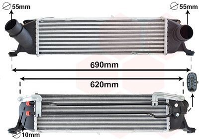 VAN WEZEL Intercooler 82014705 VAN WEZEL 82014705 Intercooler