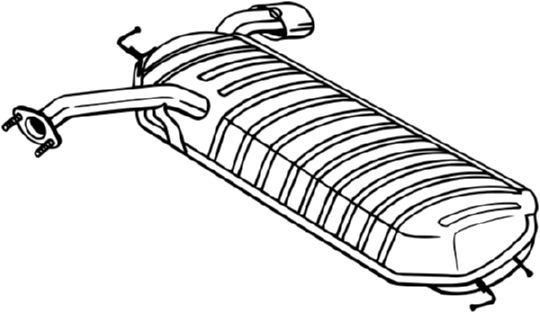 Izplūdes gāzu trokšņa slāpētājs (pēdējais) BOSAL 165-069 BOSAL 165-069: Izplūdes gāzu trokšņa slāpētājs Hyundai TUCSON 2022