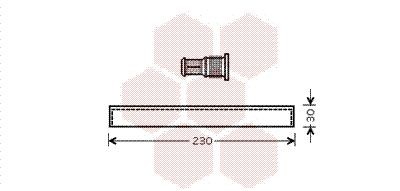 VAN WEZEL Secador, ar condicionado 1100D061 Filtro secador do ar condicionado VAN WEZEL VANETTE 1100D061 baratos