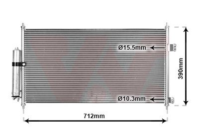 VAN WEZEL Kondensator, klimaanlegg 13005263 VAN WEZEL 13005263 Ac kondenser Nissan XTrail T30 originale pris