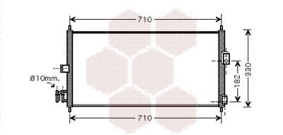 VAN WEZEL Kondensator, klimaanlæg 13005270 VAN WEZEL 13005270 Nissan Almera Mk2 AC condenser pris