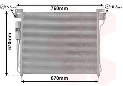 Kondensaator, kliimaseade VAN WEZEL 13005299 VAN WEZEL 13005299 Kliimaradiaator NISSAN NAVARA 2018