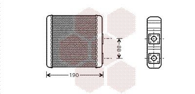 Radiateur de chauffage VAN WEZEL 13006139 VAN WEZEL 13006139 Radiateur de chauffage NISSAN ALMERA 2025