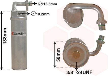 VAN WEZEL Airco droger 1300D282 1300D282 Filter droger NISSAN 300 ZX VAN WEZEL