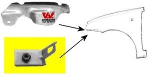 VAN WEZEL Hjulskjerm 1602686 VAN WEZEL 1602686 Skvettskjerm Fiat Seicento 187 pris