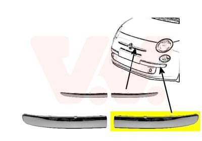 VAN WEZEL Guarnição, pára-choques 1604581 VAN WEZEL 1604581 originais Friso de pára-choques OPEL KADETT preço