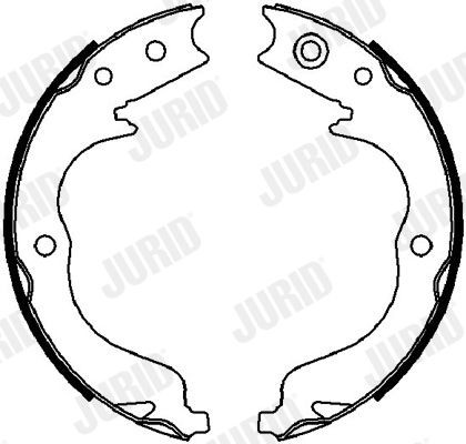 JURID Ganasce freno a mano 362633J 362633J costo Ganasce freno a mano PORSCHE BOXSTER JURID