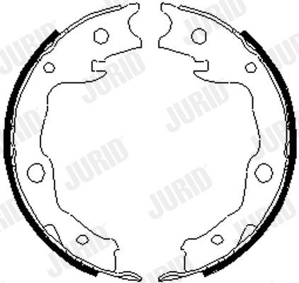 JURID Handbromsbackar 362635J 362635J JURID handbromsbackar Porsche BOXSTER