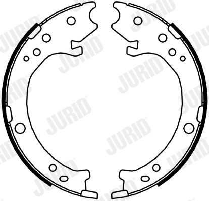 JURID Handremschoenen 362637J Opel CALIBRA A Handremschoenen JURID 362637J