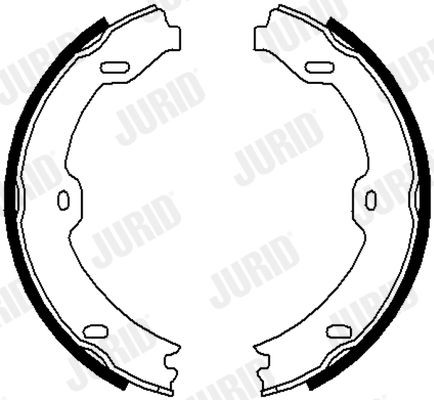 JURID Handremschoenen 362650J 362650J Handremschoenen OPEL CALIBRA A JURID