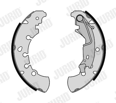 JURID Bremsbackensatz 362654J 362654J Bremsbacken JURID LEXUS LX