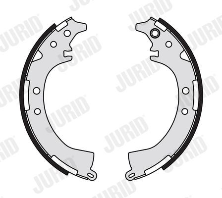 JURID Jeu de mâchoires de frein 362655J JURID Kit mâchoires de frein LAND ROVER 362655J