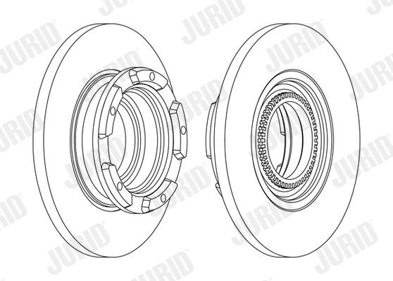 JURID Remschijf 563126J JURID 563126J originele Remschijven Ford Transit V363 kosten