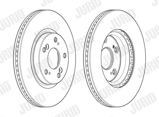 Disco freno JURID 563127JC JURID 563127JC Dischi dei freni posteriori e anteriori Honda CIVIC 2018