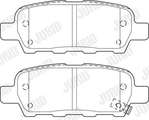 JURID Brake pad set 573754J 573754J JURID brake pads for NISSAN JUKE