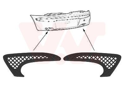 VAN WEZEL Grelha de ventilador, pára-choques 1620559 VAN WEZEL 1620559 Grelha do pára-choques Fiat Ducato 230 Minibus a um preço acessível