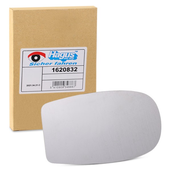 VAN WEZEL Mirror Glass, outside mirror 1620832 VAN WEZEL 1620832 Fiat Punto Mk2 wing mirror replacement cost