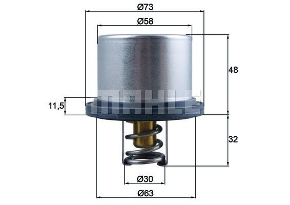BEHR THERMOT-TRONIK Termostato motore THD 5 80 THD 5 80 costo Termostato refrigerante VOLVO 480 E BEHR THERMOT-TRONIK