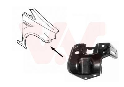 VAN WEZEL Frontplåt 1624672 FIAT Doblo II Skåpbil / Kombi (263) Frontplåt VAN WEZEL 1624672