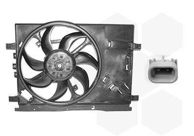 VAN WEZEL Radiatora ventilators 1624747 Radiatora ventilators VAN WEZEL PUNTO 1624747 lēti
