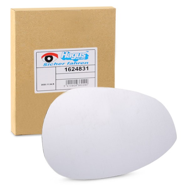 Speilglass, ytterspeil VAN WEZEL 1624831 VAN WEZEL 1624831 Sidespeilglass FIAT PUNTO 2013