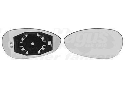 VAN WEZEL Speilglass, ytterspeil 1624837 1624837 Sidespeilglass VAN WEZEL FIAT DUCATO