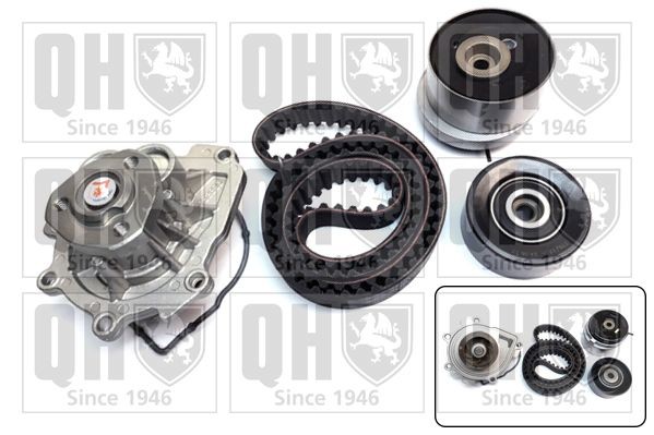 QUINTON HAZELL Water pump and timing belt kit QBPK7560 QUINTON HAZELL QBPK7560 Chevrolet Cruze j300 cambelt and water pump kit replacement