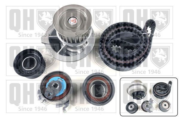 QUINTON HAZELL Kit de distribution + pompe à eau QBPK7620 QUINTON HAZELL QBPK7620 Kit courroie de distribution CADILLAC BLS Berline pas cher