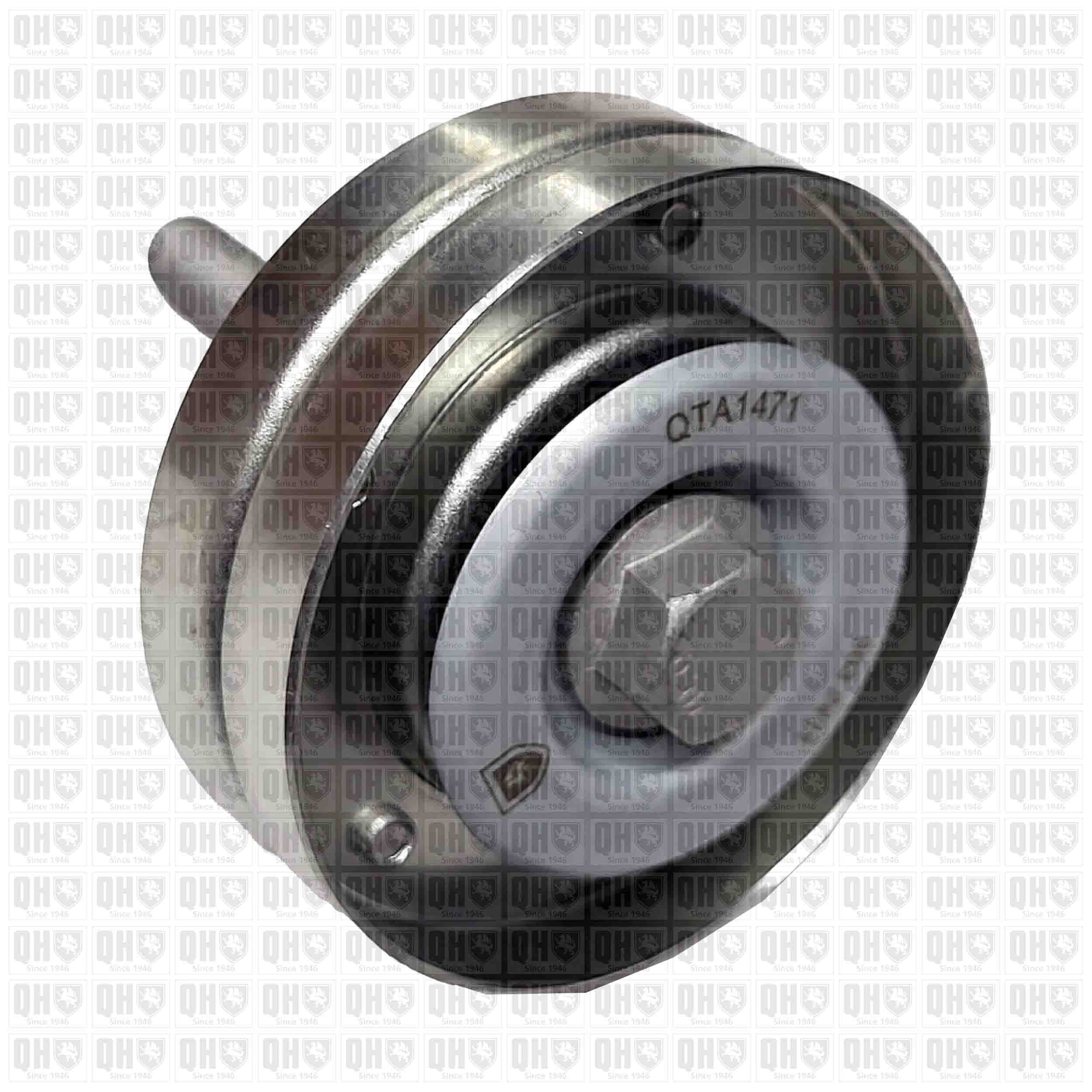 Polia de desvio / de guia, correia trapezoidal estriada QUINTON HAZELL QTA1471 QUINTON HAZELL QTA1471 Polia de guia Seat IBIZA 2003