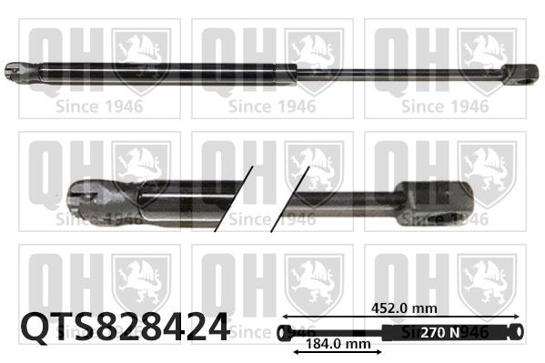 QUINTON HAZELL Pneumatická prużina, Batożinový / nákladný priestor QTS828424 QUINTON HAZELL QTS828424 originálne Vzpery kufra Lada Kalina 1119 cena