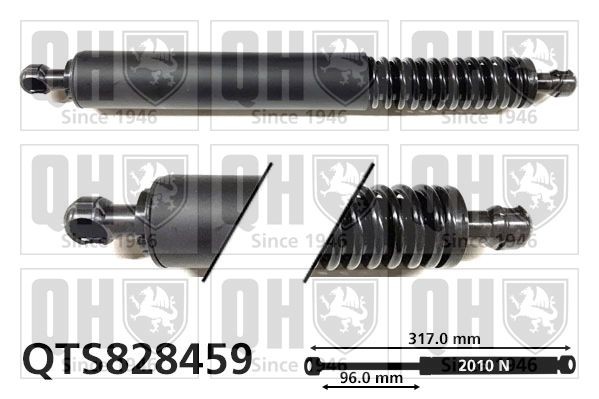 QUINTON HAZELL Pneumatická prużina, Batożinový / nákladný priestor QTS828459 QUINTON HAZELL QTS828459 Vzpery kufra VW Touareg 1 cena