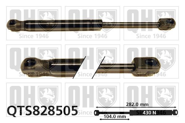 QUINTON HAZELL Gasveer motorkap QTS828505 QUINTON HAZELL QTS828505 Gasveer motorkap BMW F33 prijs