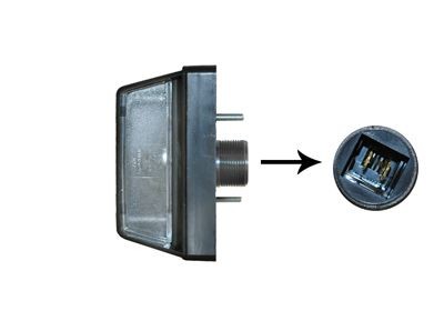 VAN WEZEL Numurzīmes apgaismojuma lukturis 1650940 VAN WEZEL 1650940 Numurzīmes apgaismojuma lukturis