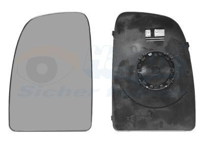 VAN WEZEL Spoguļstikls, Ārējais atpakaļskata spogulis 1651837 1651837 Atpakaļskata spogulis VAN WEZEL OPEL AGILA