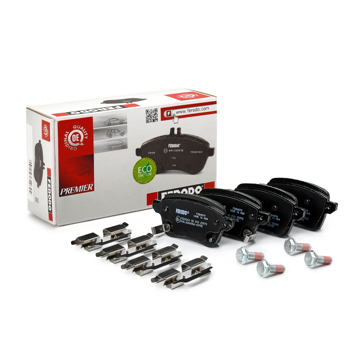 Τακάκια φρένων FERODO FDB4879 FERODO PREMIER ECO FRICTION FDB4879: Τακάκια φρένων Fiat UNO 2020