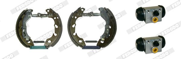 FERODO Sada bŕzd, Bubnová brzda FMK620 Bubnové brzdy FERODO Ford COUGAR MAXI KIT FMK620