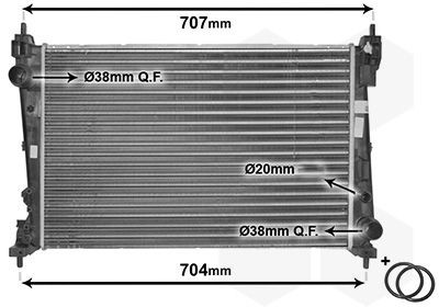VAN WEZEL Radiador, arrefecimento do motor 17002312 VAN WEZEL *** IR PLUS *** 17002312 Radiador, arrefecimento do motor