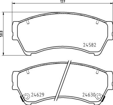 BREMBO Kit pastiglie freni P 49 060 BREMBO P 49 060 Kit pastiglie freni MERCURY Monterey Mini Passenger Van 4.2 204 CV 2007