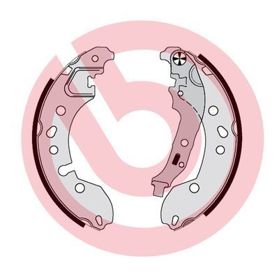 BREMBO Brake Shoe Set S 68 548 SMART CITY-COUPE BREMBO drum brake S68548