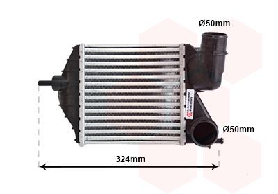 VAN WEZEL Intercooler 17004309 VAN WEZEL 17004309 Intercooler Lancia Musa 350 originais preço