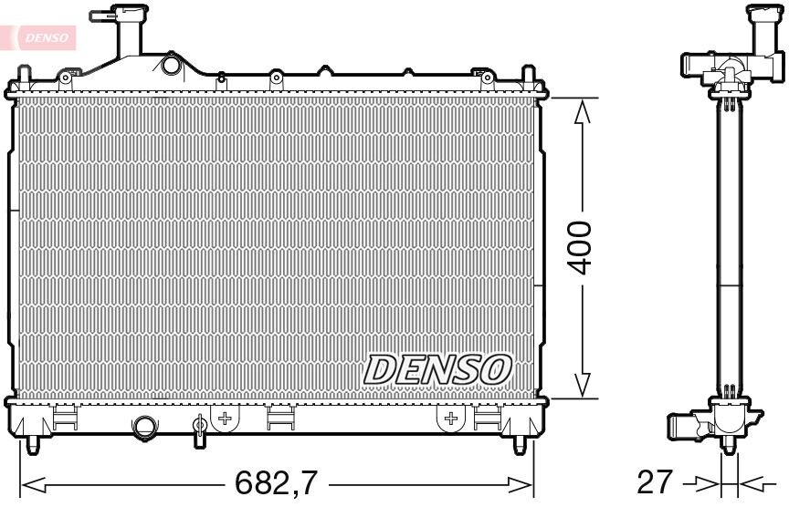 DENSO Radiateur DRM45042 Mitsubishi ECLIPSE Radiator DENSO DRM45042