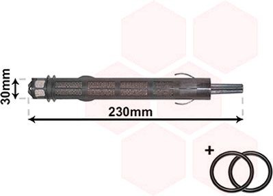 VAN WEZEL Tørker, klimaanlegg 1700D315 1700D315 Tørkefilter ac VAN WEZEL SKODA FELICIA