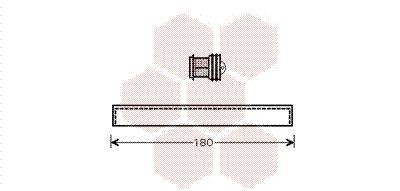 VAN WEZEL Vysúżač klimatizácie 1700D343 Osuszacz klimatyzacji VAN WEZEL Toyota HIGHLANDER 1700D343