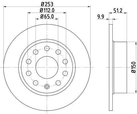 MINTEX Bremsscheibe MDC1640C Bremsscheiben MINTEX Skoda KODIAQ MDC1640C